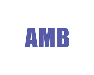 AMB Logo design vector template