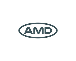 AMD Logo design vector template