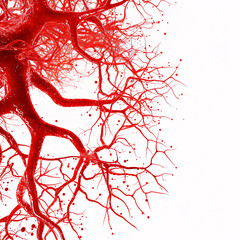 Blood vessels - obrazy, fototapety, plakaty