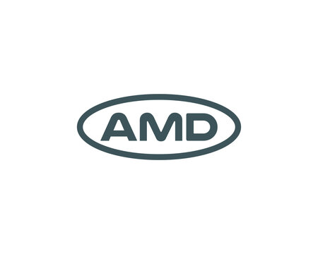 AMD Logo design vector template