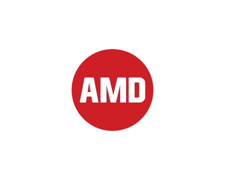 AMD Logo design vector template