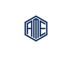 AME logo design vector template