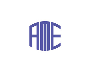 AME logo design vector template