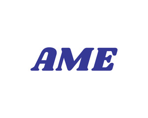 AME logo design vector template