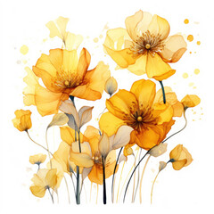 beautiful yellow flower background