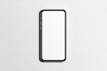 Smart phone LCD monitor personal computer isolated app template. Blank telephone screen mockup frame display to showcase website design project or application.