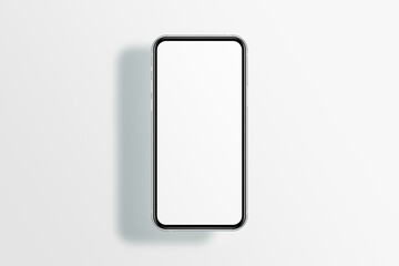 Smart phone LCD monitor personal computer isolated app template. Blank telephone screen mockup frame display to showcase website design project or application.
