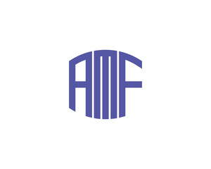 AMF Logo design vector template