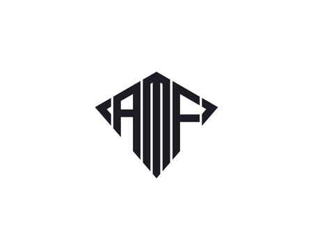 AMF Logo design vector template