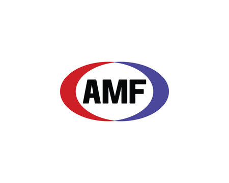AMF Logo design vector template