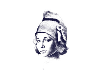gravure de Marianne française, symbole de la révolution