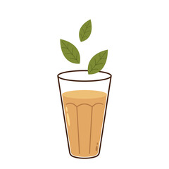 Indian hot drink vector. Indian chai icon. Chai is Indian drink. Kerala tea shop illustration vector eps. Indian Kerala roadside. Kerala tea shop line drawing. Kerala Old.