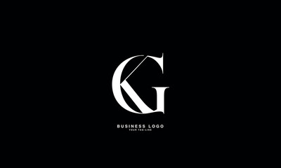 GK, KG, G, K, Abstract Letters Logo mONOGRAM