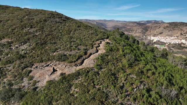Trincheras de Guerra Civil en Teresa Castellon