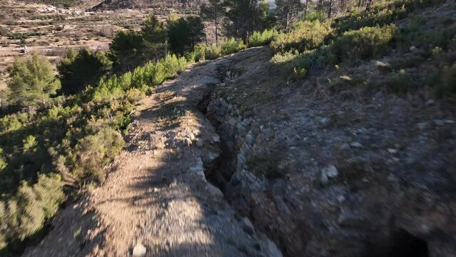 Trincheras de Guerra Civil en Teresa Castellon