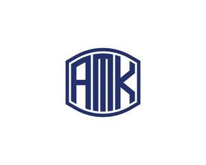 AMK logo design vector template