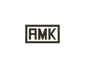AMK logo design vector template