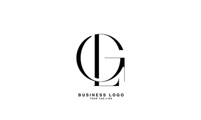 GL, LG, G, L;, Abstract Letters Logo Monogram