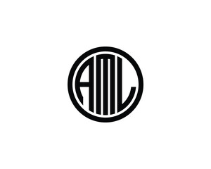 AML Logo design vector template