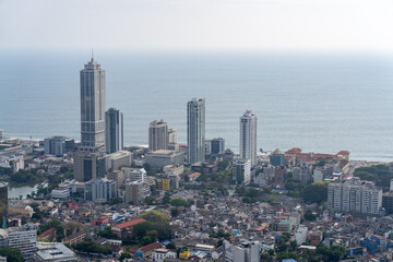 Panoramic View of Colombo City Sri-Lanka from lotus tower