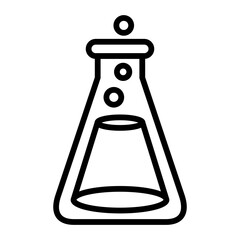 Flask line icon