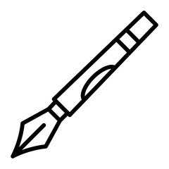 Fountain Pen line icon