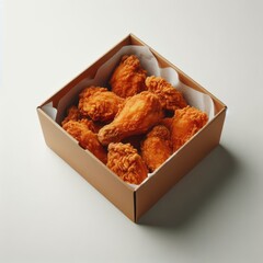 crispy fried chicken in a box
