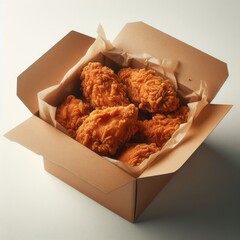 crispy fried chicken in a box
