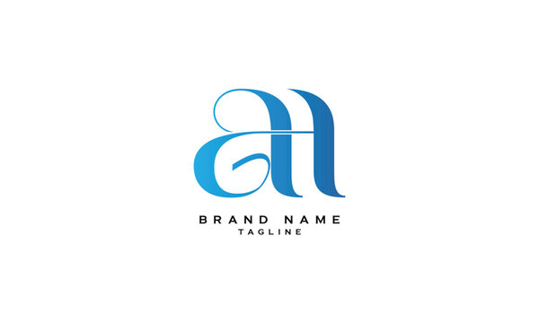 AGH, AHG, GAH, GHA, HGA, HAG, Abstract initial monogram letter alphabet logo design