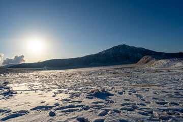 阿蘇山　草千里ヶ浜からの風景