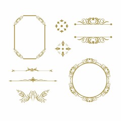 Golden Ornamental Elements Collection