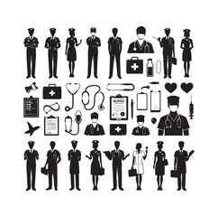 Nurse icon element vector