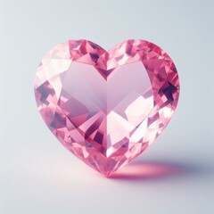 Naklejka na ściany i meble crystal heart with diamonds 