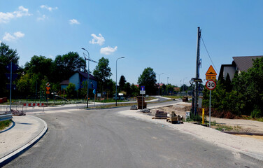 Fototapeta na wymiar Kraków Trasa LAgiewnicka przed otwarciem