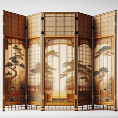 Folding Chinese partition screen
