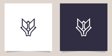 fox logo design vector
