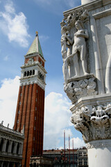 Fototapeta na wymiar St Mark's Campanile, St Mark's Square, Venice, Italy