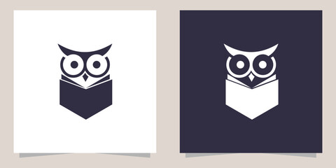 owl logo design vector