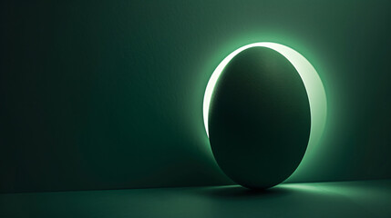 Dark green Easter egg