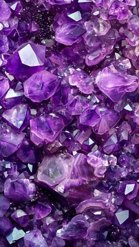 Amethyst purple gemstone background 
