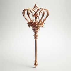 antique golden magic staff
