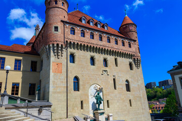 Obraz premium Saint-Maire Castle in Lausanne, Switzerland