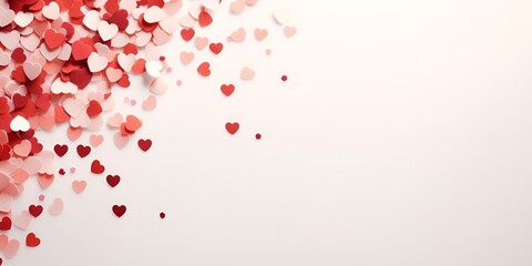 Heart,shaped confetti falling against a celebratory background , heart,shaped confetti, falling, celebration