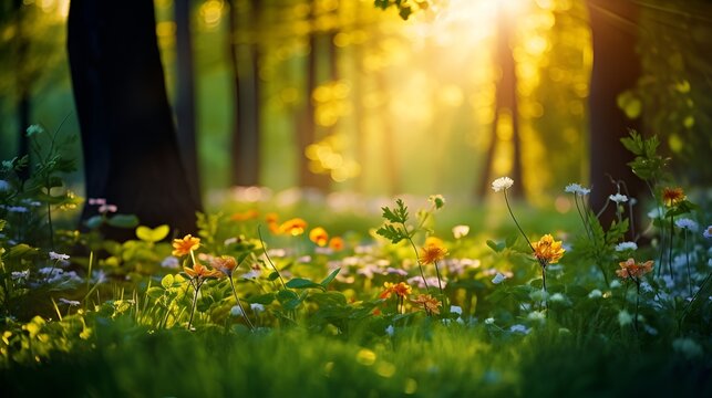 A scenic flat background setting a picturesque scene , scenic, flat background, picturesque