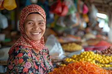 photo of a traditional market trader