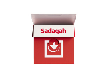 Mosque Sadaqah Donation Box on Transparent Background, PNG, Generative Ai
