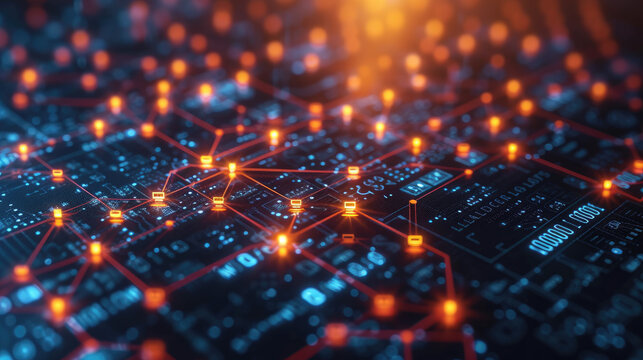 Data exchange, digital technology background, software development, cloud computing. Business Intelligence, global network, Data analysis, techician team computer programming,