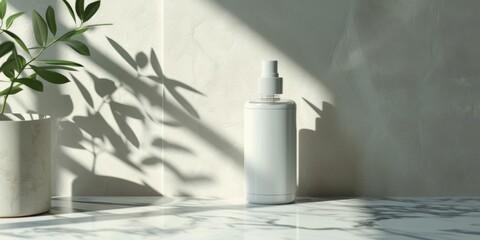 A sleek, minimalist cosmetic bottle
