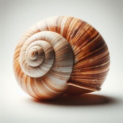 snail on white background
