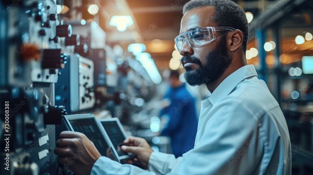 Leinwandbilder engineer are developing the latest smart devices to improve production efficiency. generative ai.